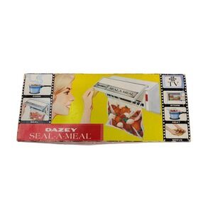 Vintage Dazey Seal A Meal Food Sealer Original Box Instructions 1970s WORKS
